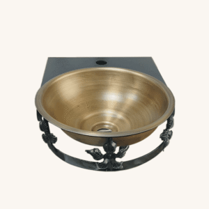 Soporte para lavamanos negro mate